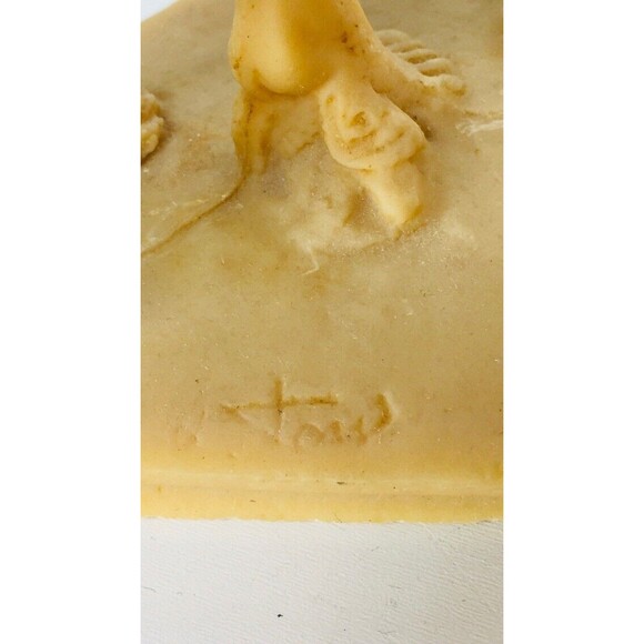 Vintage Three Dancing Muses Alfonso Lucchesi Alabaster Graces Ladies Sculpture - Picture 8 of 8